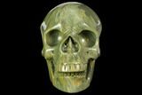 Realistic, Polished Butter Jasper Skull #150943-2